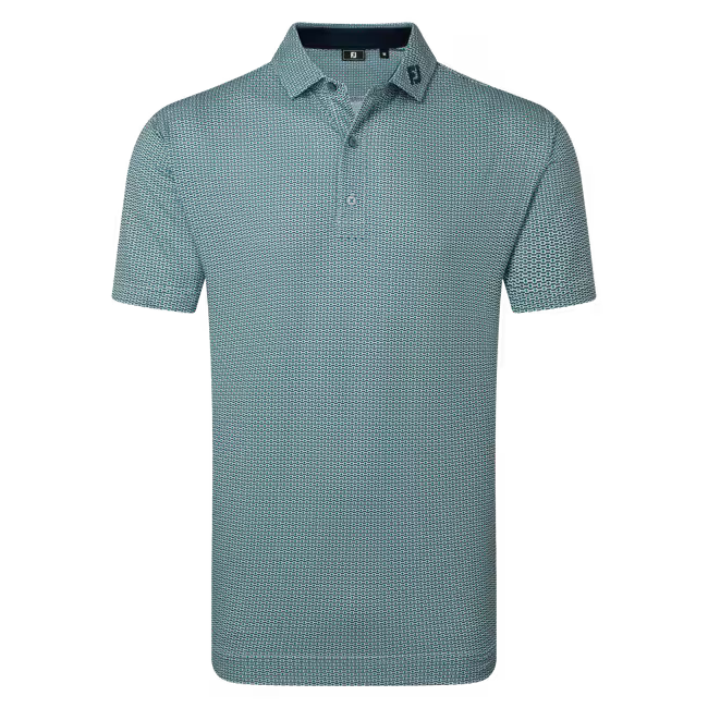 Footjoy Nautical Flag Print Lisle Polo Manica Corta