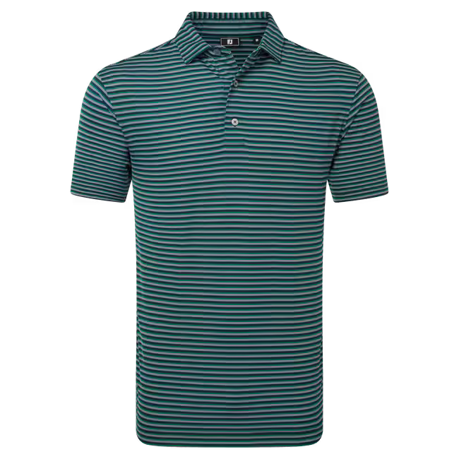 Footjoy Shadow Stripe Lisle Polo Manica Corta