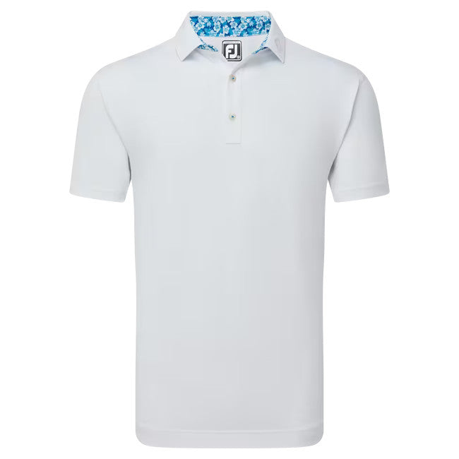 Footjoy Solid Primrose Trim Polo Manica Corta