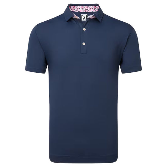 Footjoy Solid Primrose Trim Polo Manica Corta