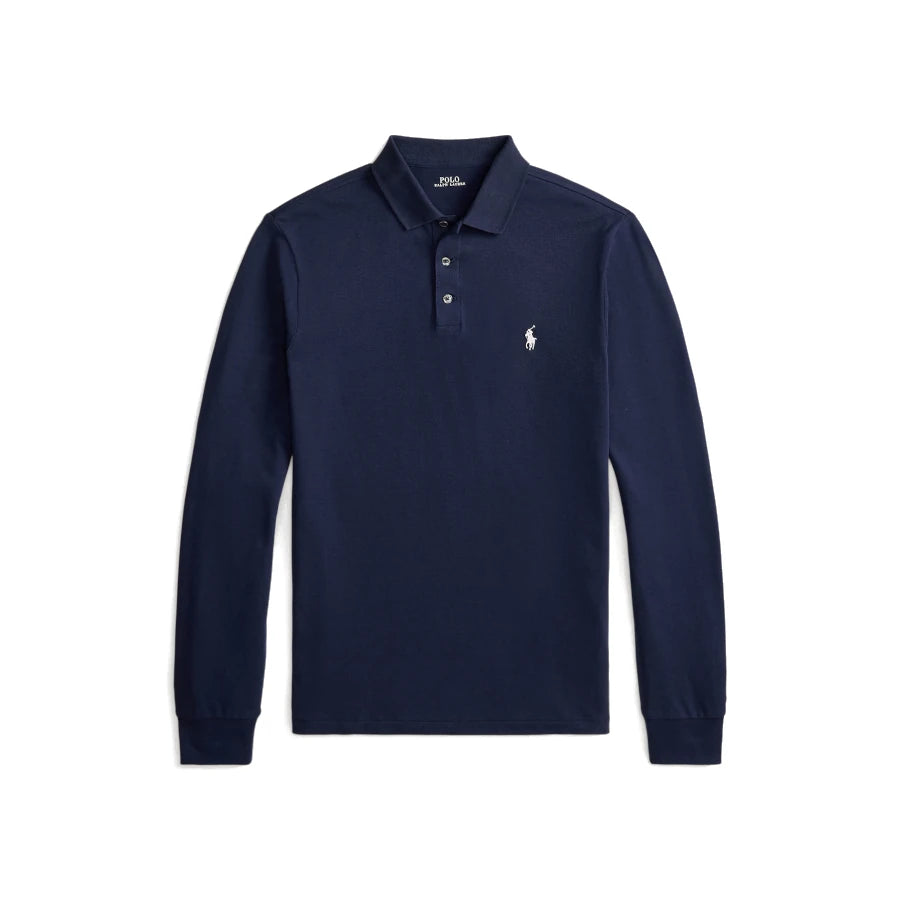 Polo Ralph Lauren RLX Slim-Fit Stretch Mesh Polo Manica Lunga