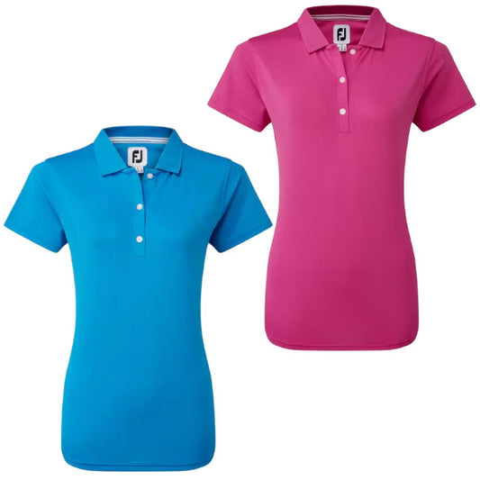 Footjoy Stretch Pique Solid Polo Manica Corta da Donna