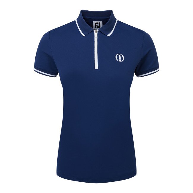 Footjoy 150th Open Polo Zip Manica Corta da Donna