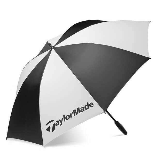 Ombrello da golf bianco/nero della Taylor Made single canopy 60''.