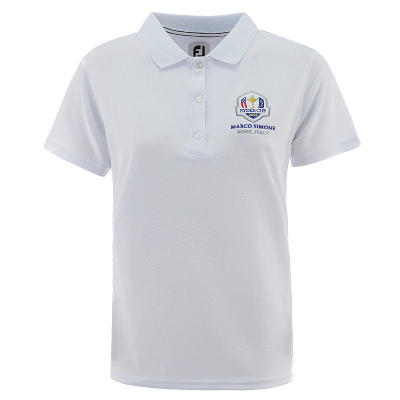 Footjoy Stretch Pique Solid Ryder Cup 2023 Polo da Donna